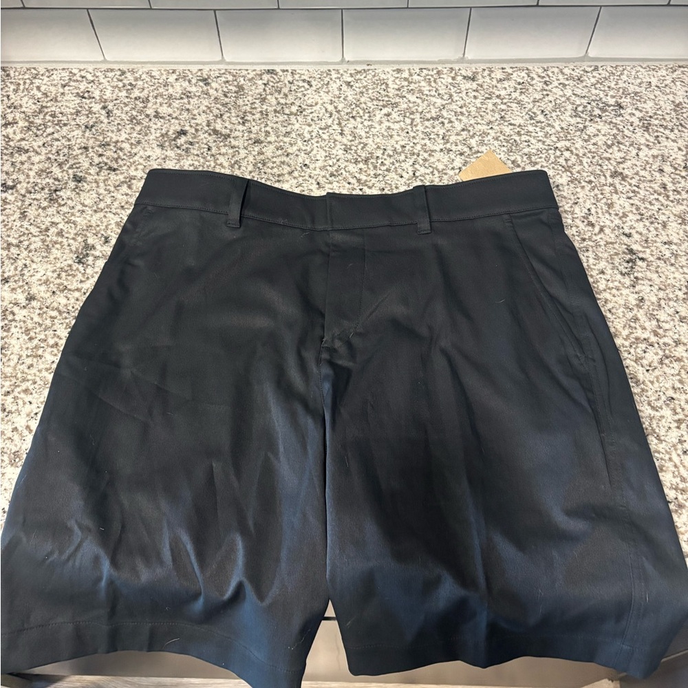 Nike Black Flat-Front Men's Shorts